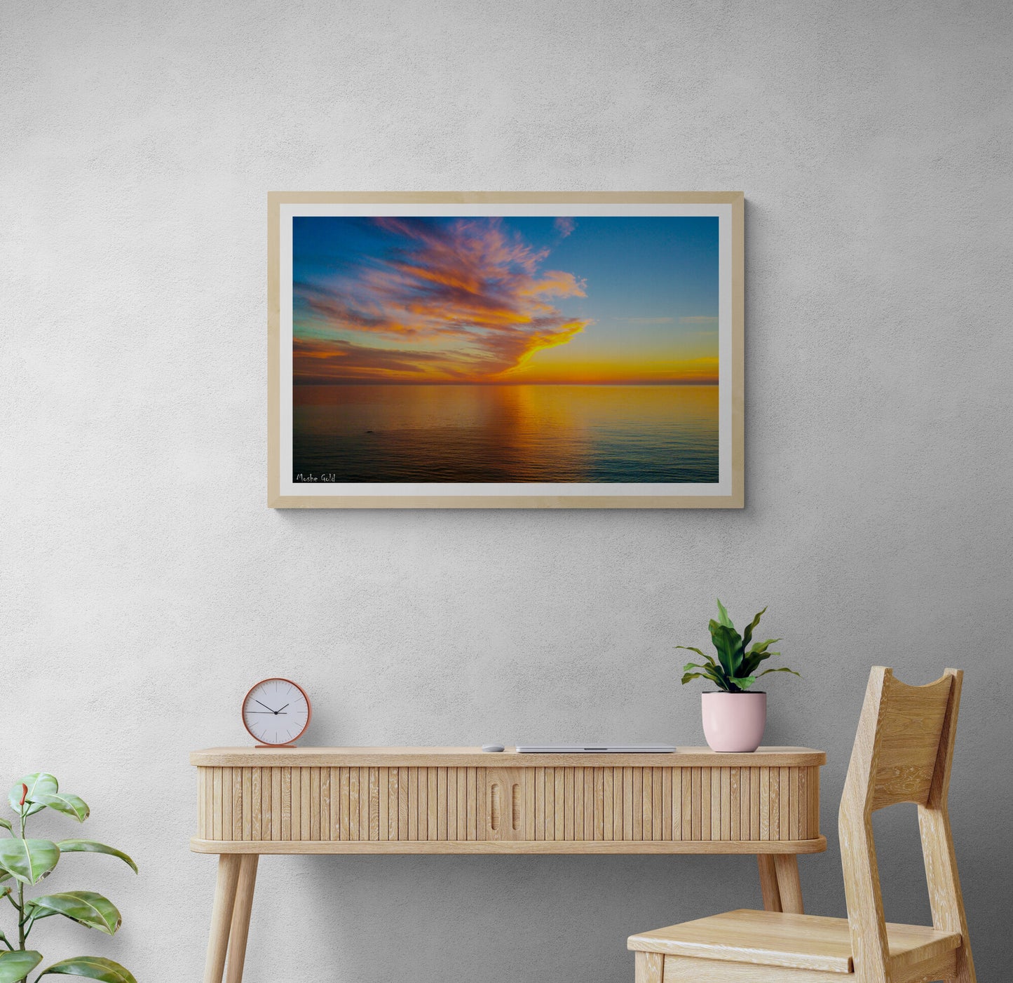 Sunset in the Mediterranean Sea
