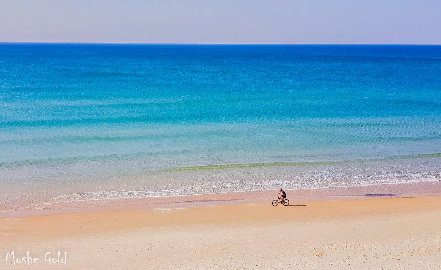 Biking on the beach