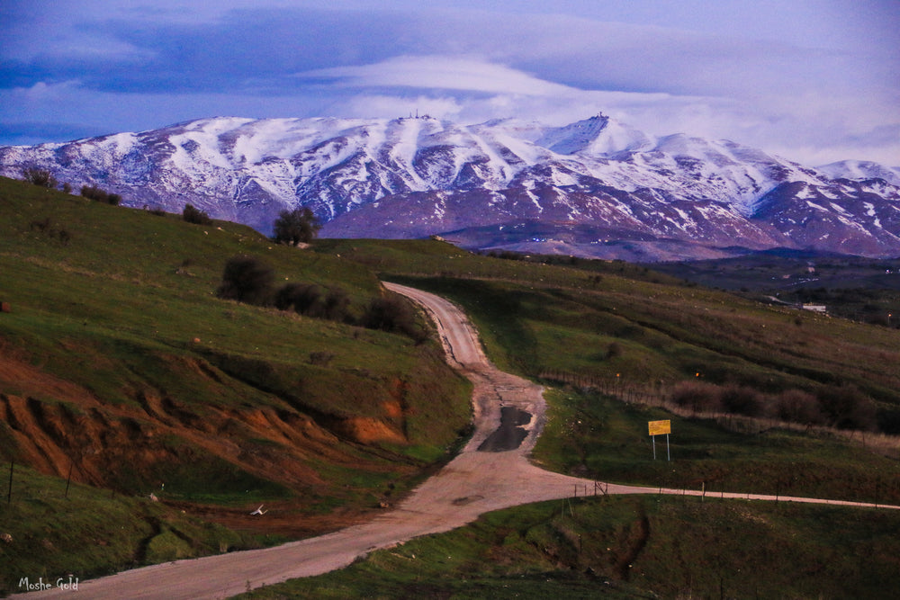 Golan heights and Mount Hermon early morning