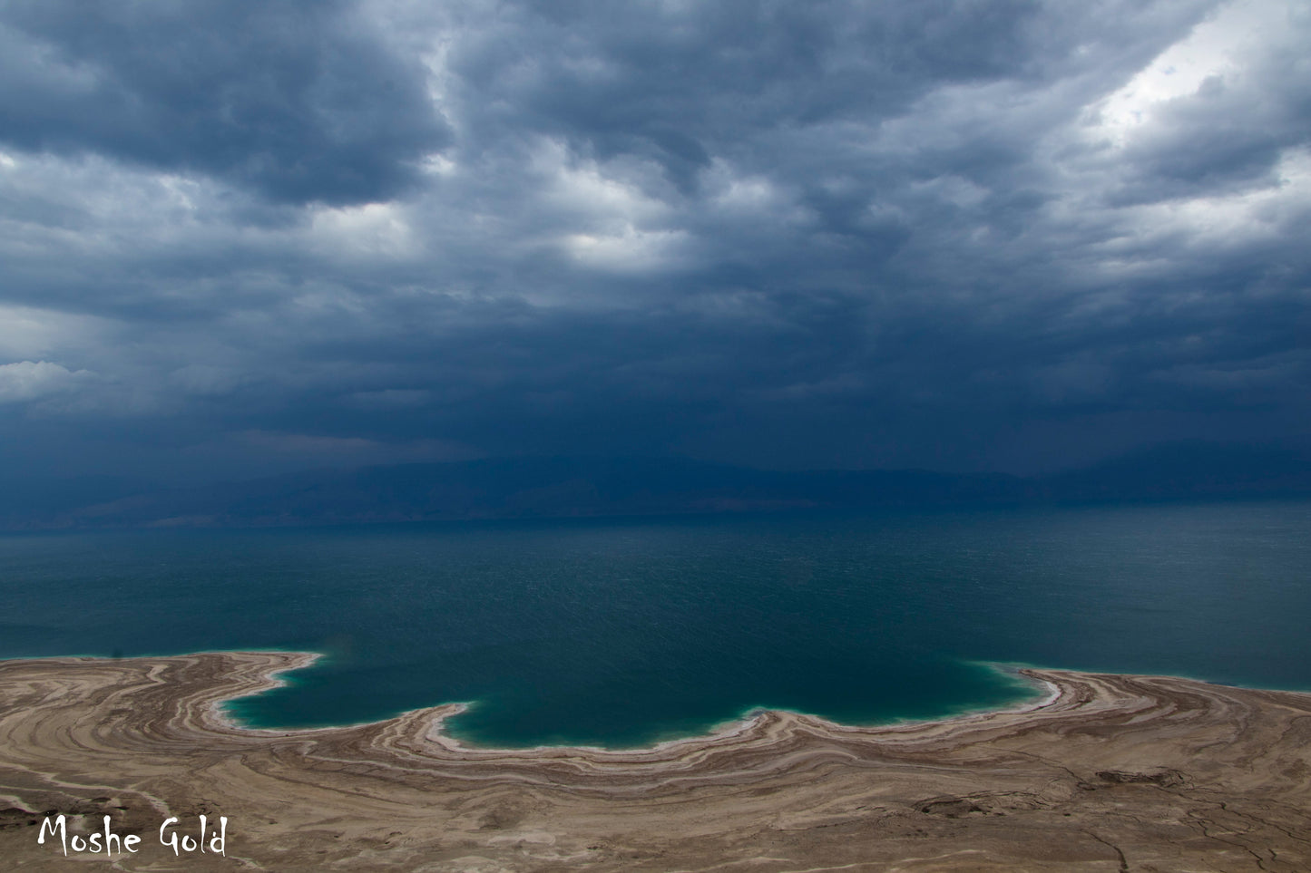 Dead Sea on a stormy day